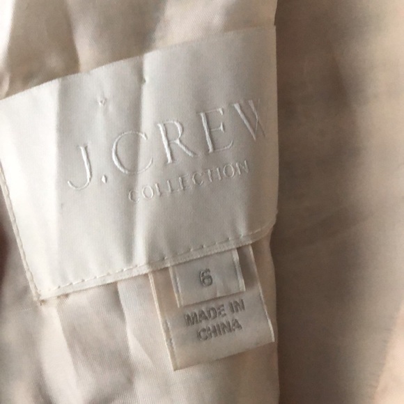 J Crew Collection Animal Print Sleeveless Shift Dress in Ivory and Black Sz 6 - Picture 5 of 7